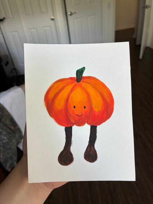 Original Painting Pumpkin Guy