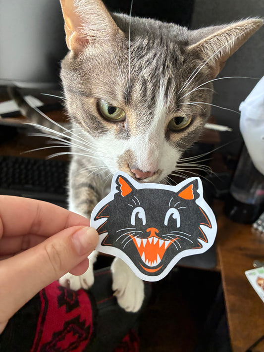 Vintage Cat Sticker